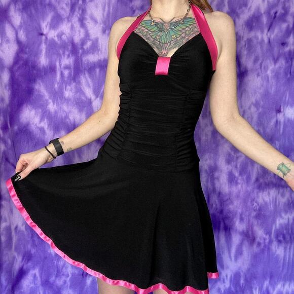 Dresses & Skirts - Taboo y2k vintage black mini dress